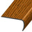 Standard Color Vinyl Spice Oak Versa Edge Stair Nose Aluminum Oxide 1