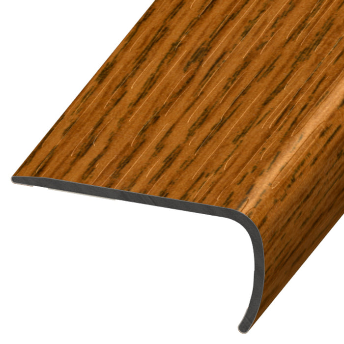 Standard Color Vinyl Spice Oak Versa Edge Stair Nose Aluminum Oxide 1