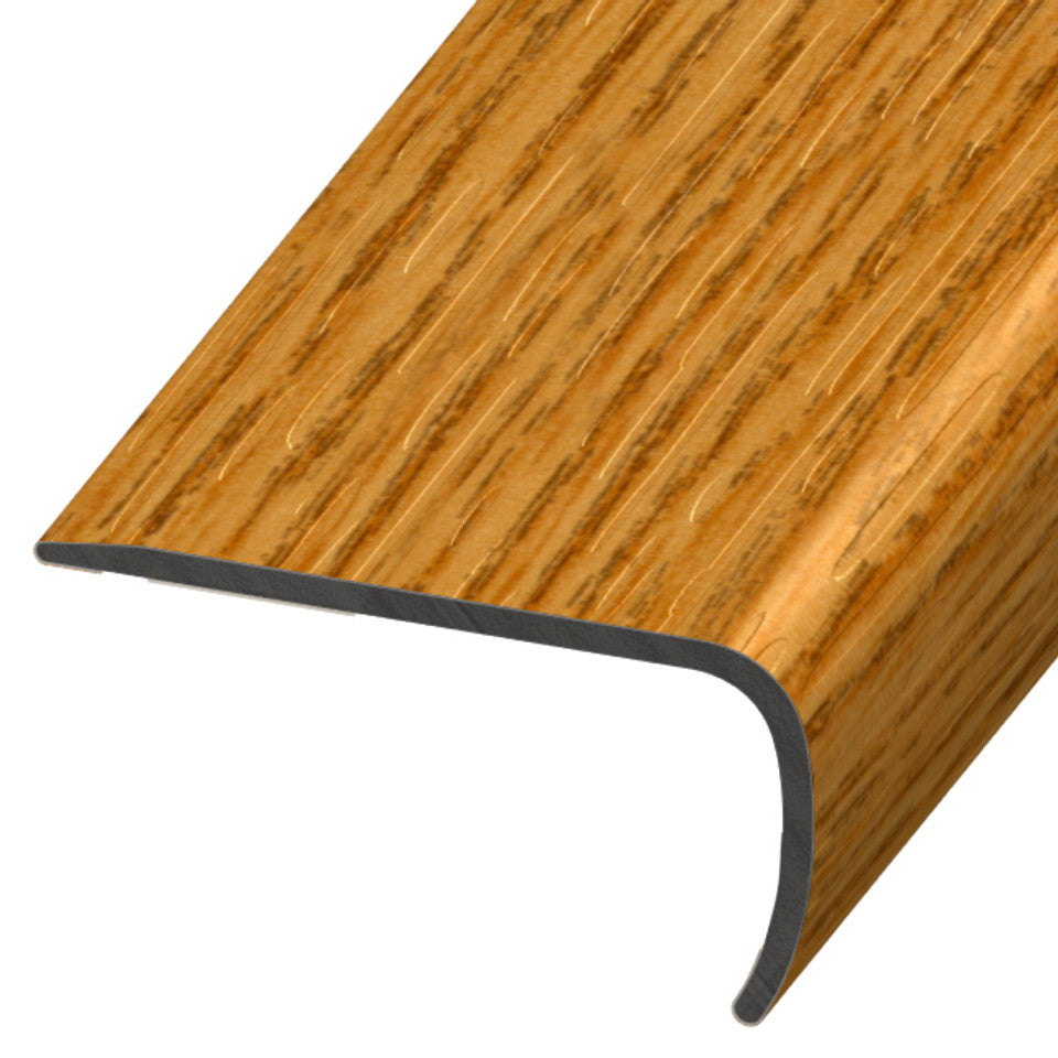 Standard Color Vinyl Gunstock Oak Versa Edge Stair Nose Aluminum Oxide 1