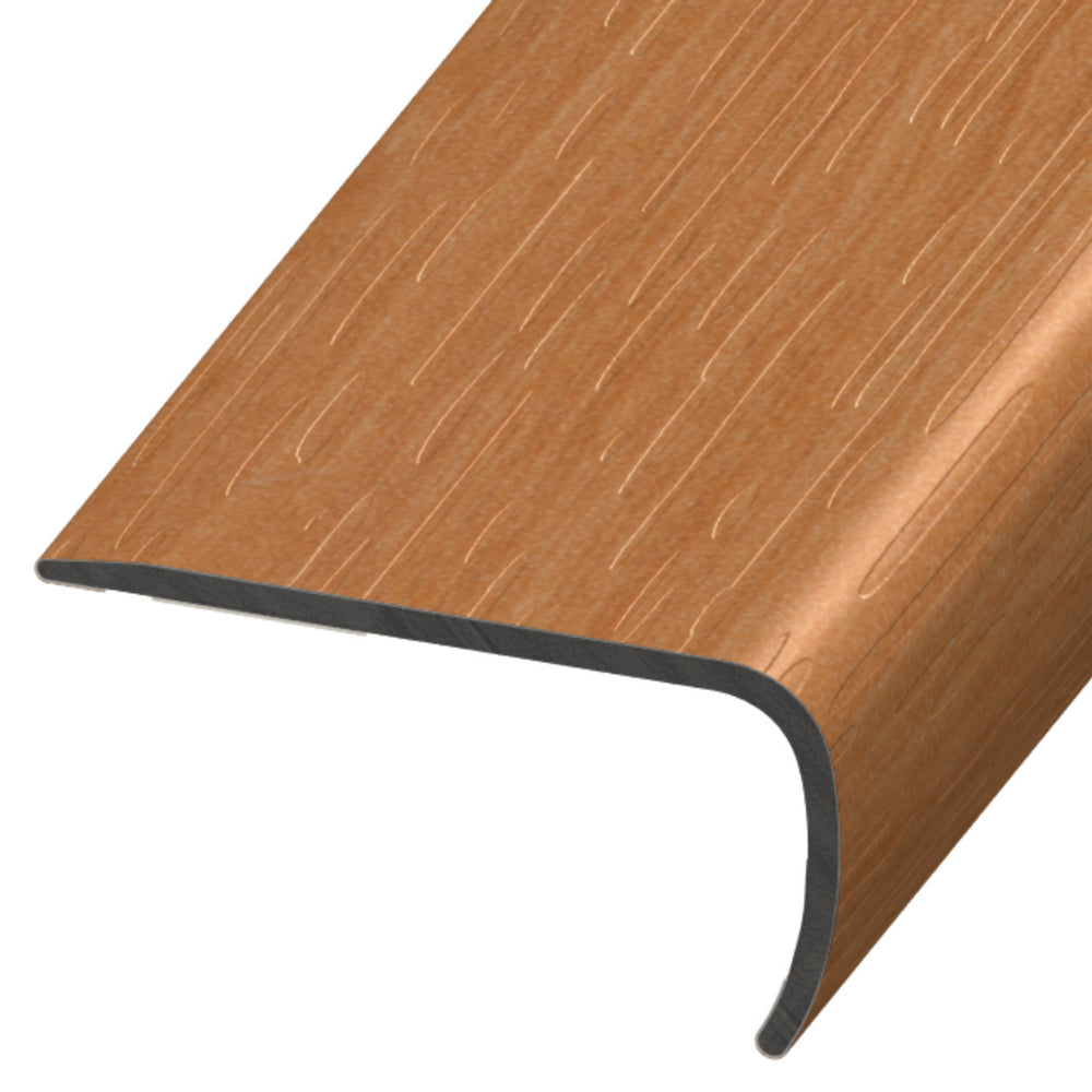 Standard Color Vinyl Sugar Maple Versa Edge Stair Nose Aluminum Oxide 1