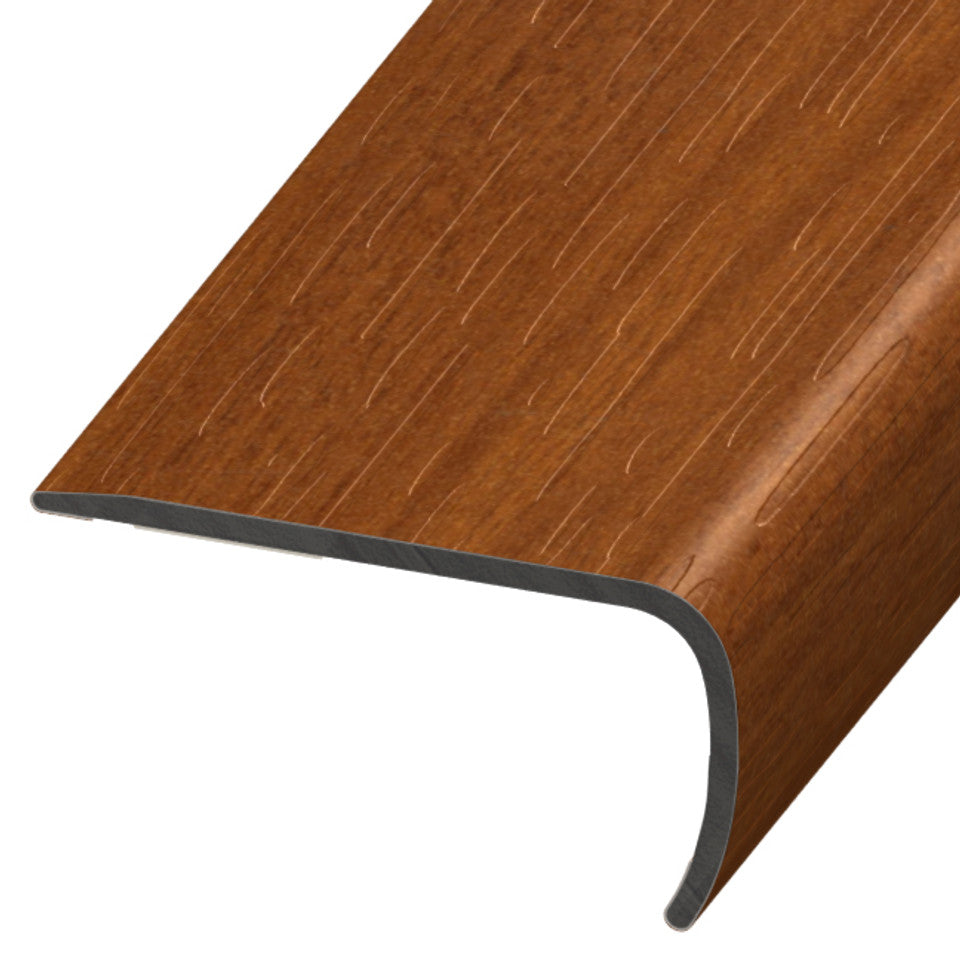 Standard Color Vinyl Sunburned Alder Versa Edge Stair Nose Aluminum Oxide 1