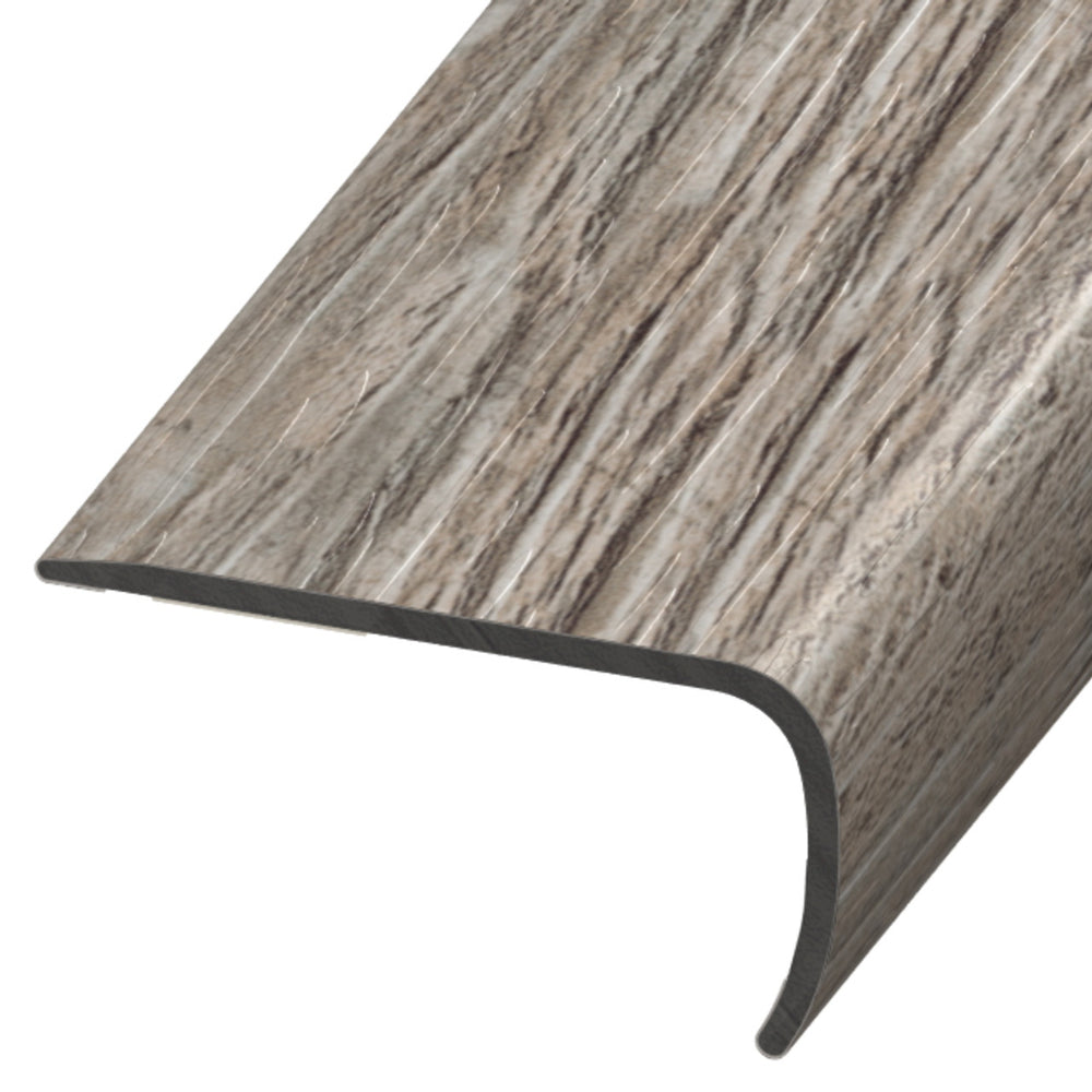 Standard Color Vinyl Boulder Oak Versa Edge Stair Nose Aluminum Oxide 1