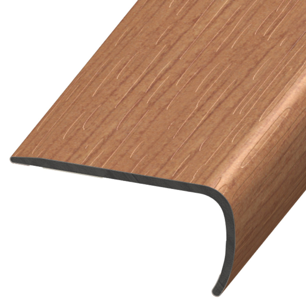 Standard Color Vinyl New Vermont Cherry Versa Edge Stair Nose Aluminum Oxide 1