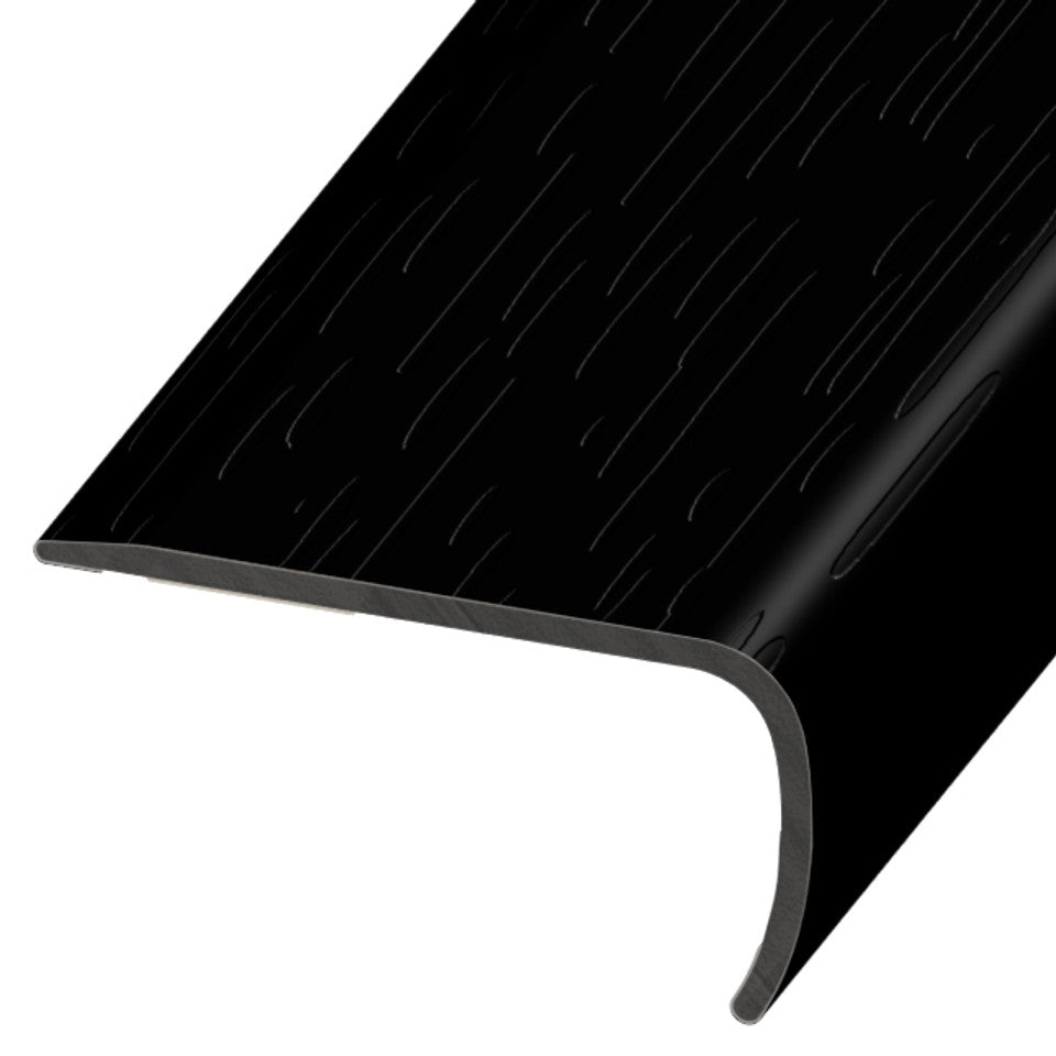 Standard Color Vinyl Black Versa Edge Stair Nose Aluminum Oxide 1