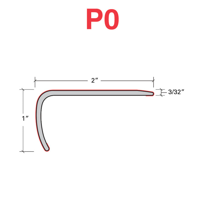 Standard Color Vinyl Carolina Maple Versa Edge Stair Nose Aluminum Oxide 2