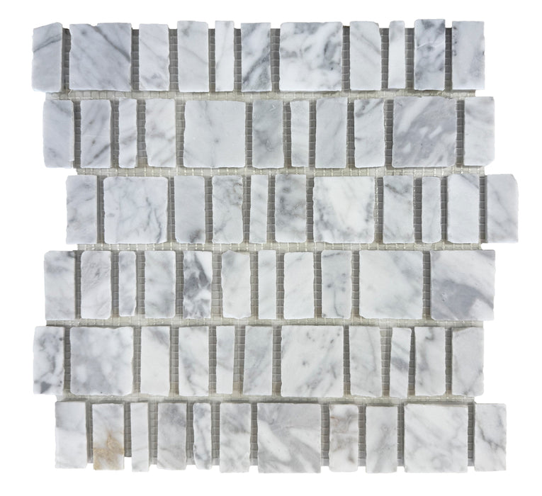 Vera Marble Carrara Mosaic Honed 1