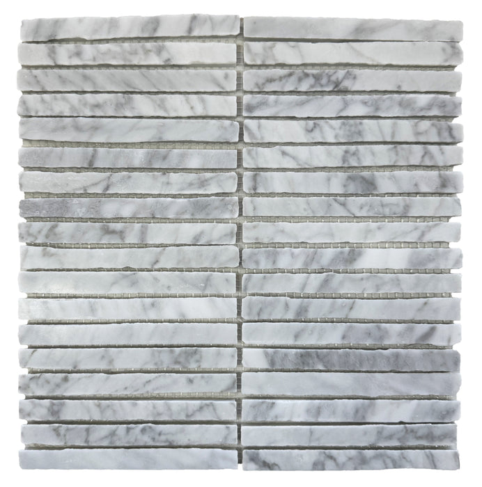 Vera Marble Carrara Mosaic Honed 1