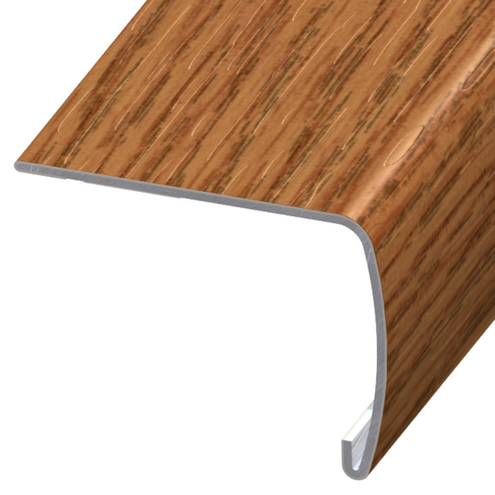 Standard Color Vinyl Mission Oak Versa Edge Extra Tall Stair Nose Aluminum Oxide 1
