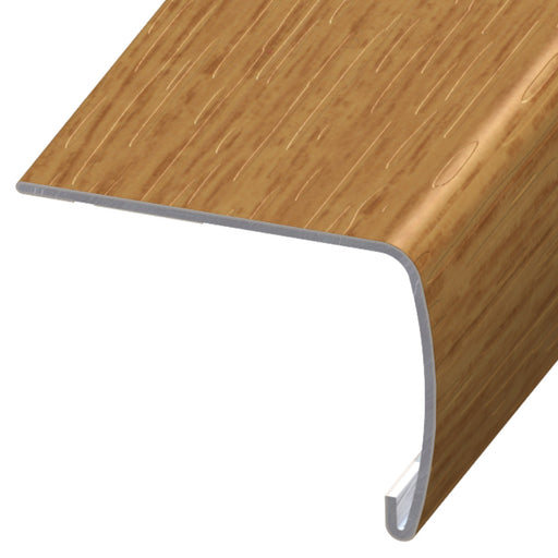 Standard Color Vinyl Sherwood Oak Versa Edge Extra Tall Stair Nose Aluminum Oxide 1