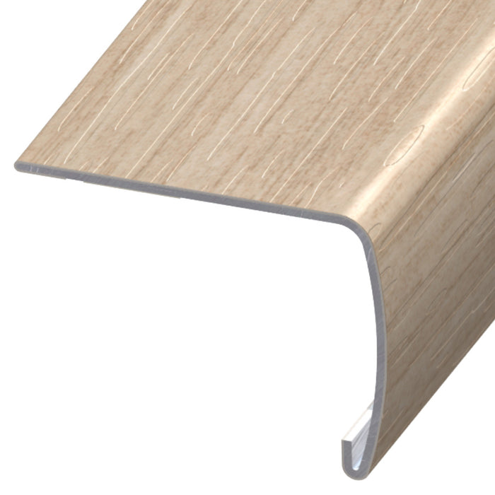 Standard Color Vinyl Select Elm Versa Edge Extra Tall Stair Nose Aluminum Oxide 1