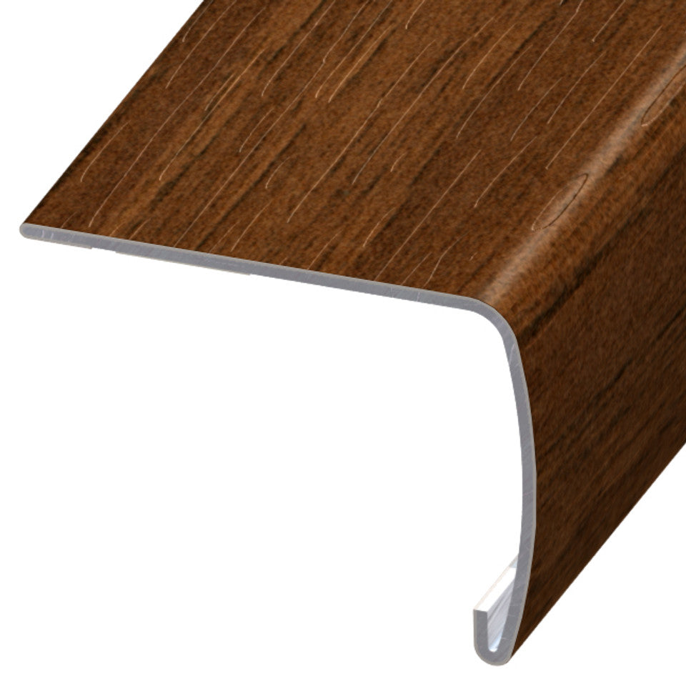 Standard Color Vinyl Dark Walnut Versa Edge Extra Tall Stair Nose Aluminum Oxide 1