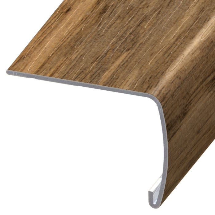 Standard Color Vinyl Pepper Pecan Versa Edge Extra Tall Stair Nose Aluminum Oxide 1