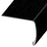 Standard Color Vinyl Black Versa Edge Extra Tall Stair Nose Aluminum Oxide 1
