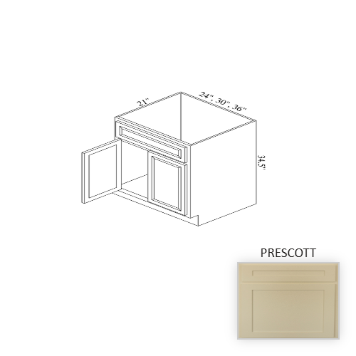 VSB24 Wood Prescott Vanity Cabinet Prescott 1