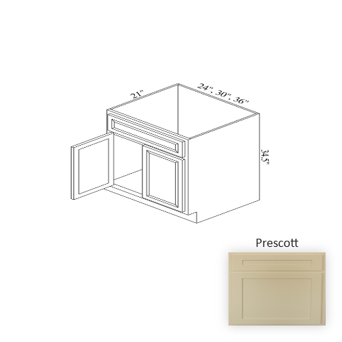 VSB24 Wood Prescott Vanity Drawer Base Prescott 1