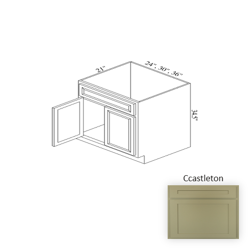VSB36 Wood Castleton Vanity Drawer Base Castleton 1