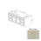 VSB48D Wood White Shaker Vanity Drawer Base White Shaker 1