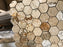 Valencia Travertine Tumbled Mosaic - 2" Hexagon