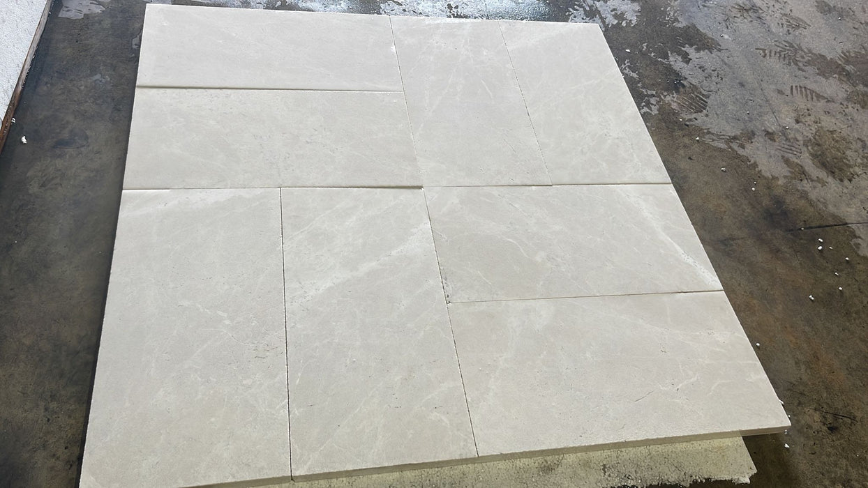 Sandblasted Ivory Beige Marble Paver