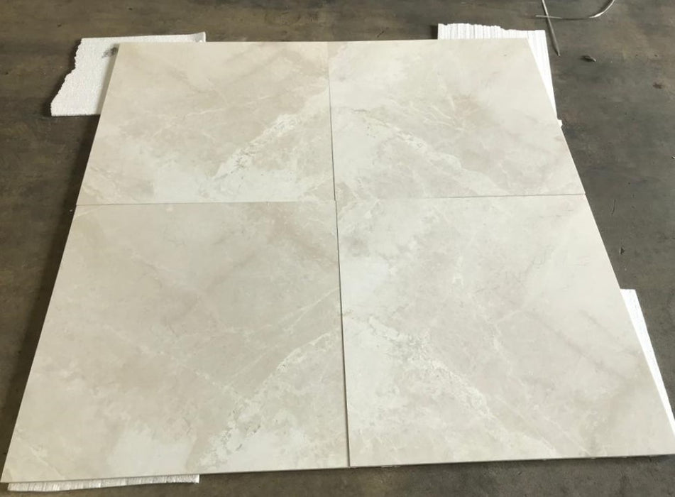 Ivory Beige Marble Honed Tile