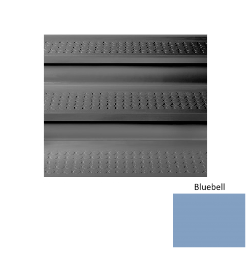 Bluebell Raised Circles Rubber Stair Tread with Riser 1