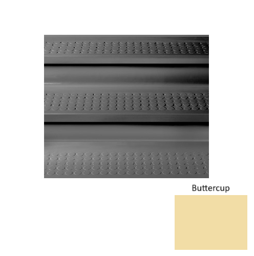 Buttercup Raised Circles Rubber Stair Tread with Riser 1