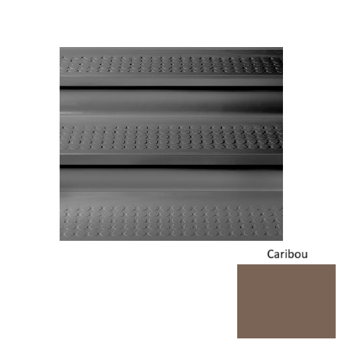 Caribou Raised Circles Rubber Stair Tread with Riser 1