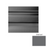 Charcoal Raised Circles Rubber Stair Tread with Riser 1