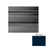 Deep Navy Raised Circles Rubber Stair Tread with Riser 1