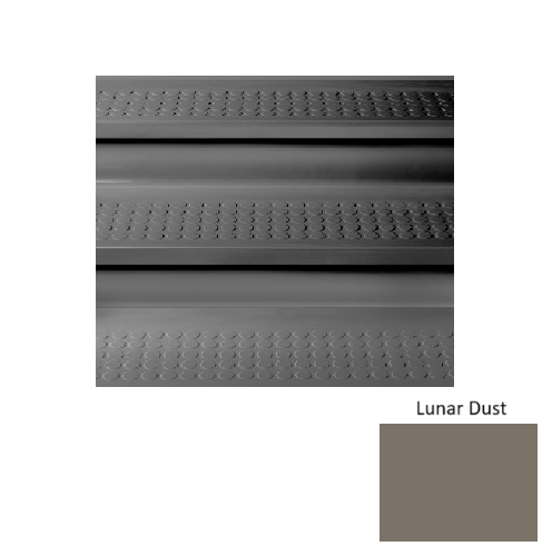 Lunar Dust Raised Circles Rubber Stair Tread with Riser 1