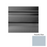 Peaceful Blue Raised Circles Rubber Stair Tread with Riser 1