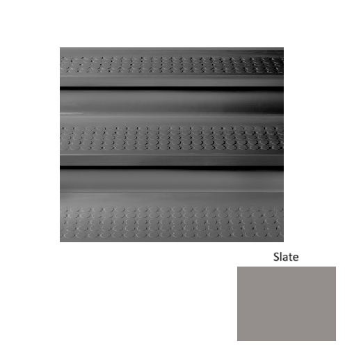 Slate Raised Circles Rubber Stair Tread with Riser 1