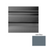 Steel Blue Raised Circles Rubber Stair Tread with Riser 1
