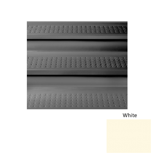Rubber White 170 Stair Tread Textured 1
