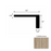 VersaCore PureEdge Cobblestone Luxury Vinyl Moulding / Trim - 4.5" x 94.5" Flush Square Stair Nose