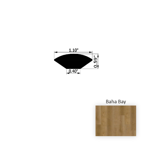 VersaCore PureEdge Baha Bay Luxury Vinyl Moulding / Trim - 1.1" x 94.5" Quarter Round