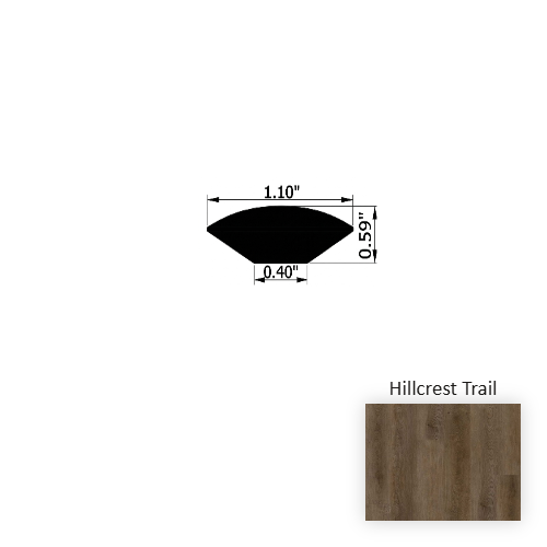 VersaCore PureEdge Hillcrest Trail Luxury Vinyl Moulding / Trim - 1.1" x 94.5" Quarter Round