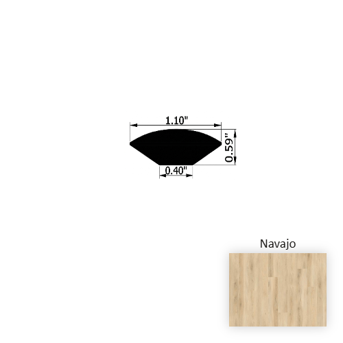VersaCore PureEdge Navajo Luxury Vinyl Moulding / Trim - 1.1" x 94.5" Quarter Round
