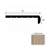 VersaCore PureEdge Cobblestone Luxury Vinyl Moulding / Trim - 12" x 48" Round Stair Tread