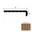 VersaCore PureEdge Havana Tan Luxury Vinyl Moulding / Trim - 12" x 48" Round Stair Tread