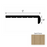 VersaCore PureEdge Sand Dune Luxury Vinyl Moulding / Trim - 12" x 48" Round Stair Tread