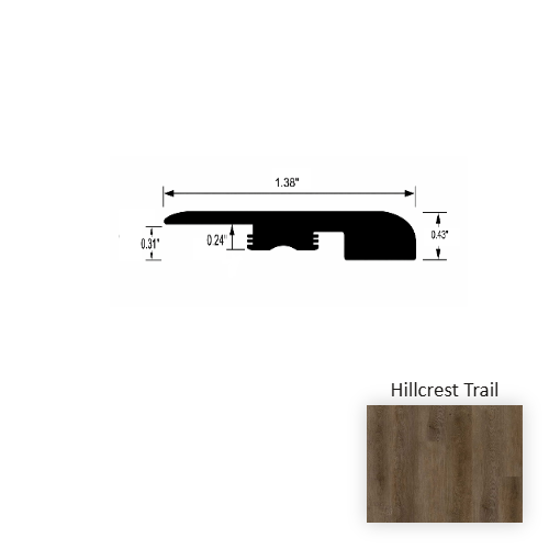 VersaCore PureEdge Hillcrest Trail Luxury Vinyl Moulding / Trim - 1.4" x 94.5" Threshold