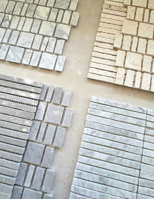 Vera Marble Carrara Mosaic Honed 2