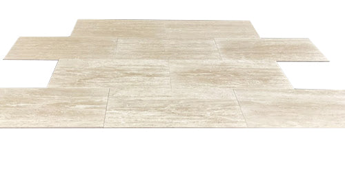 Full Tile Sample - Vera Cruz Vein Cut Travertine Tile - 12" x 24" x 3/8" Filled & Honed