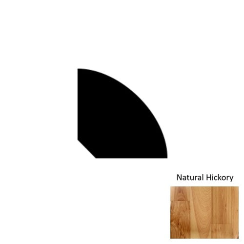 Traditional Wood Natural Hickory Hardwood Moulding / Trim Smooth 1