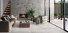 Volcano (Rondine) White Matte Porcelain Tile - 12" x 24"