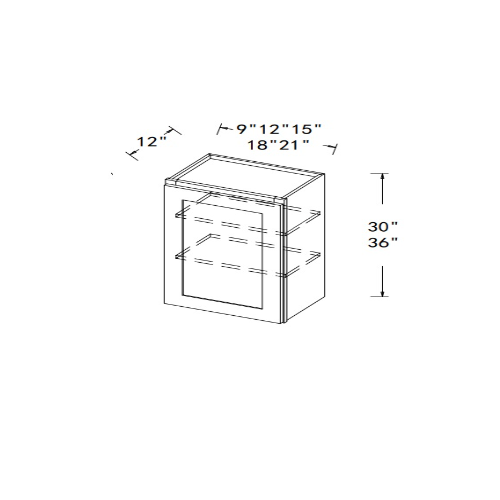 Sterfic SKU - VSB3621DR-ON. Oak. 36" x 34.5" Bathroom Vanity