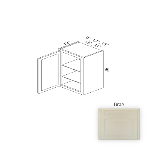 W0930 Wood Brae Wall Cabinet Brae 1