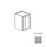 Framed Shaker Premium Wood Grey Shaker Wall Cabinet Natural clear coat 1