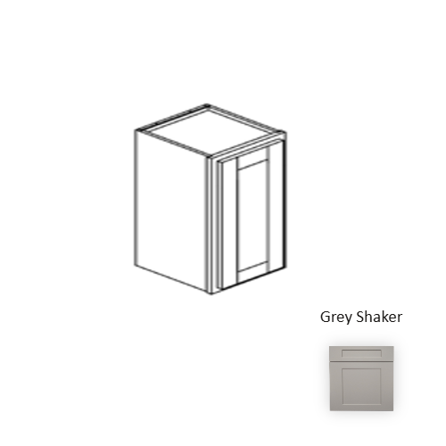 Framed Shaker Premium Wood Grey Shaker Wall Cabinet Natural clear coat 1